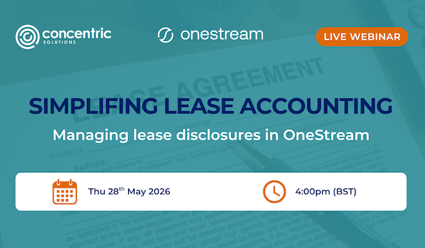 Webinar: Simplifying lease accounting and disclosure management in OneStream 