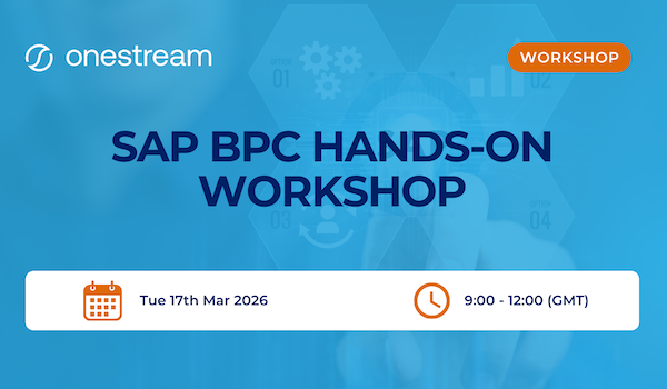 Join Our Exclusive BPC Workshop in Partnership with OneStream