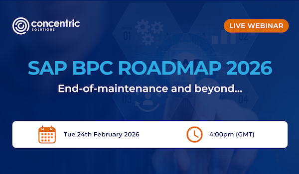 Webinar – SAP BPC Roadmap Update 2026