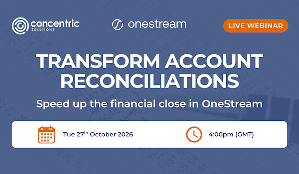 Webinar: Transforming account reconciliations and accelerating the financial close with OneStream