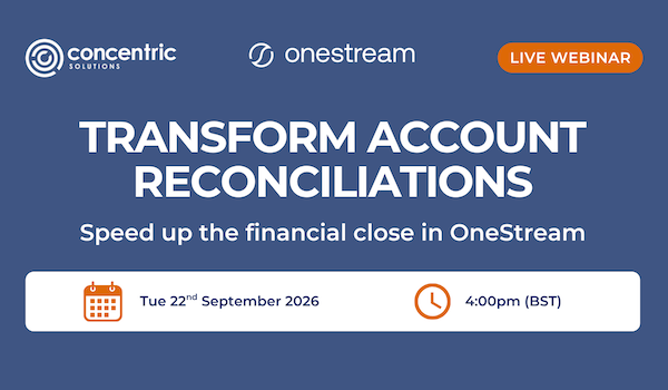 Webinar: Transforming account reconciliations and accelerating the financial close with OneStream