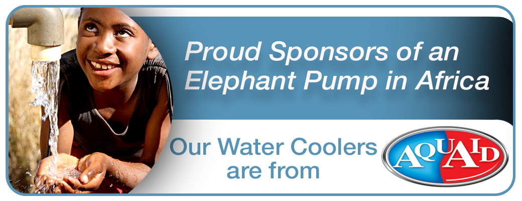 Aqua Aid Badge Proud Sponsors of an Elephant Pump