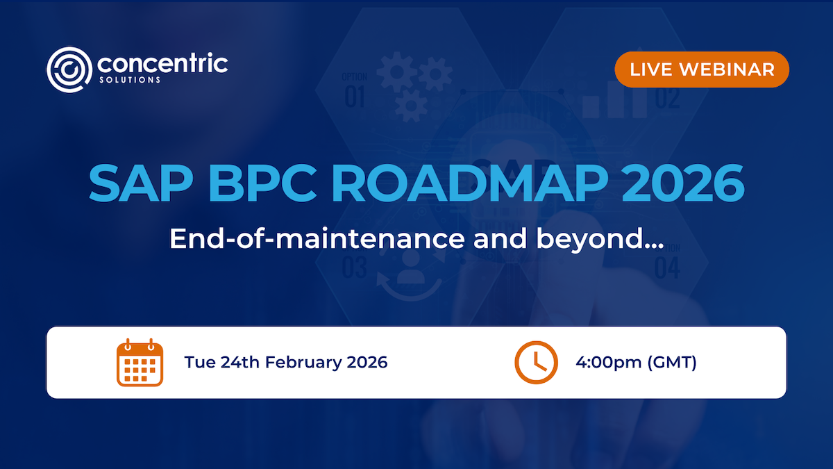 Webinar – SAP BPC Roadmap Update 2026