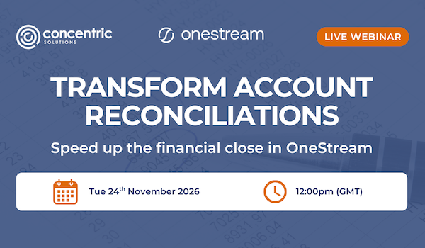 Webinar: Transforming account reconciliations and accelerating the financial close with OneStream