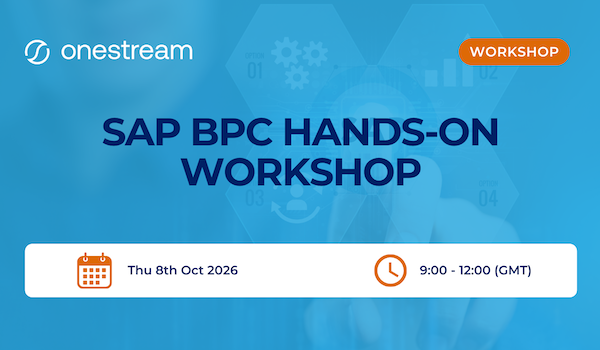 Workshop - Migrating from BPC to OneStream