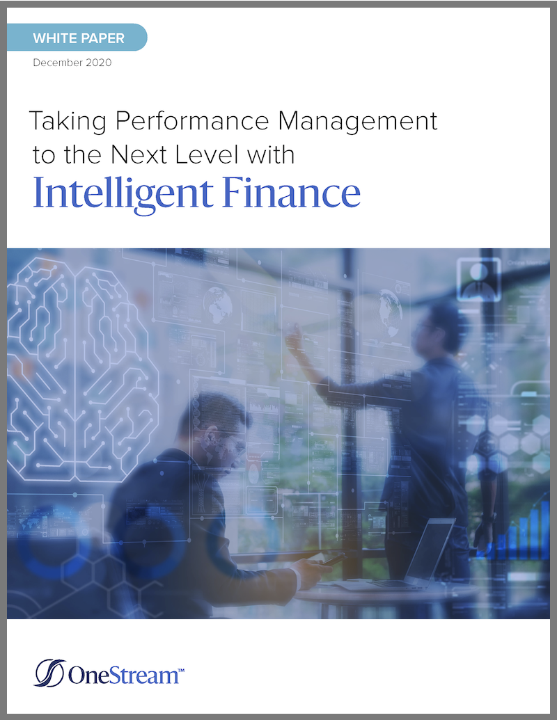 Intelligent Finance OneStream Brochure cover